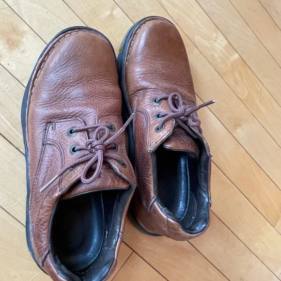 Women9 men8 Oxford Docs shoe lace tan vintage leather Dr. Martens yellow s… - Picture 4 of 10